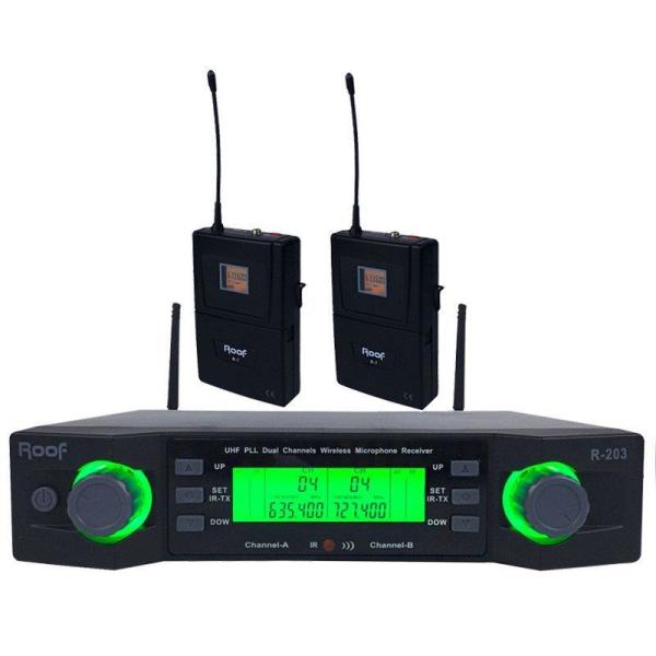 ROOF R-203 2 YAKA KABLOSUZ MİKROFON