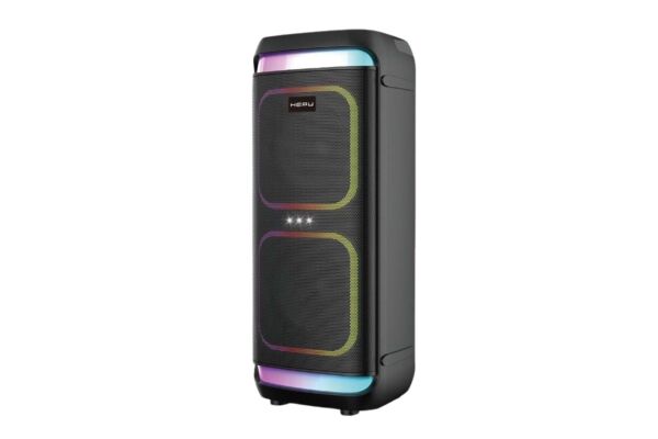 HEPU HP-986 2X8'' KABLOSUZ 1 EL MİKROFON BLUETOOTH USB ŞARJLI RGB IŞIKLI MÜZİK KUTUSU