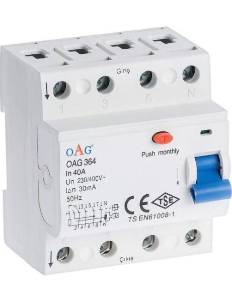 OAG 3X40 300MA YANGIN KORUMA ROLESİ