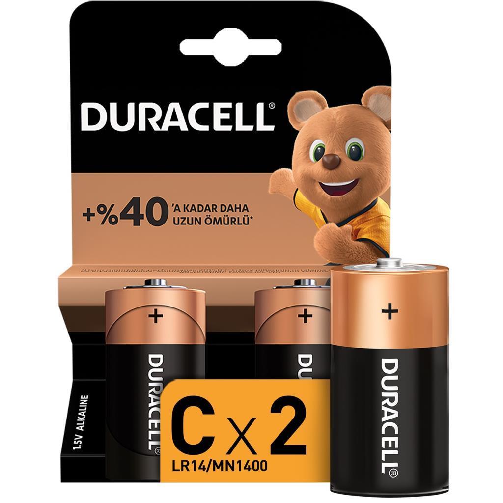 Duracell C Orta Pil 2li