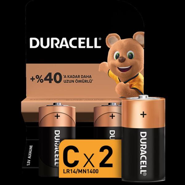 Duracell C Orta Pil 2li