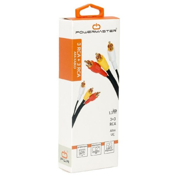 DIGILINE DGC-3310 3 RCA- 3 RCA Ara Kablo 1.5 Mt Altın Uç