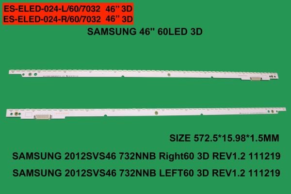 LCD LED-2118- 2 ÇUBUK-UE46ES6100-UE46ES6140-UE46ES6340-UE46ES6710-UE46ES680-ELED024-WİNKEL