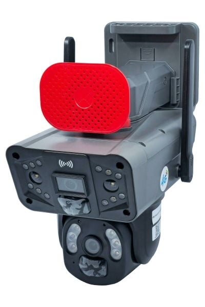 X5 TECH X58G 4G SİM KARTLI SOLAR GÜNEŞ PANELLİ 3+3MP ÇİFT LENS  PTZ KAMERA