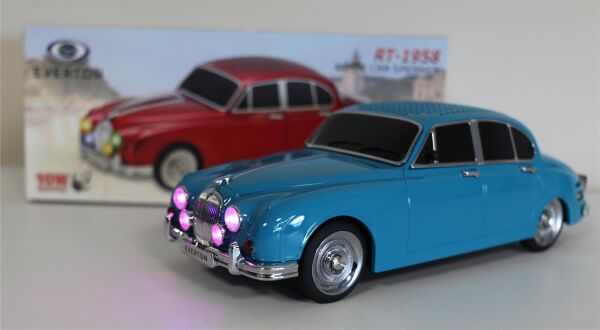 EVERTON RT-1958 Kırmızı Arabalı Bluetooth Fm/Usb/Tf/Aux Şarjlı Nostaljik Radyo