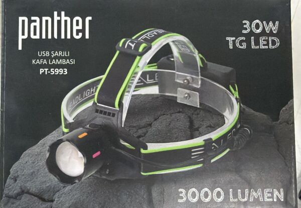 PANTHER PT-5993 USB ŞARJLI KAFA LAMBASI