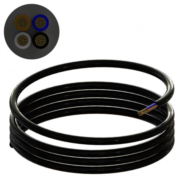 ÖZNUR TTR (H05VV-F) KABLO 2x1 MM SİYAH