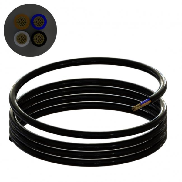 ÖZNUR TTR (H05VV-F) KABLO 2x1 MM SİYAH