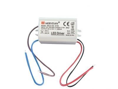 MERVESAN MSLD-350 12V 350MA LED TRAFOSU SÜRÜCÜSÜ