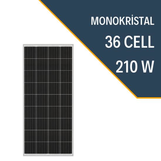 GÜNEŞ PANELİ 210 WATT MONO KRİSTAL 68X151 CM 12 VOLT LEXRON