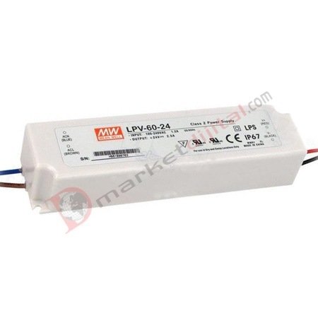 MEAN WELL MW LPV-60-24 24V 2.5A GÜÇ KAYNAĞI