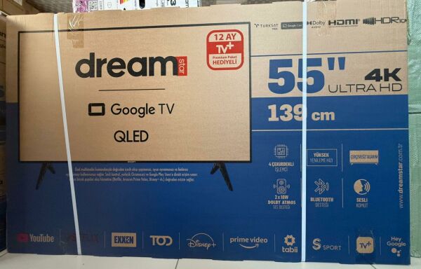 DREAMSTAR 55'' 140CM 4K ULTRA HD SMART GOOGLE TV UYDULU LED TV