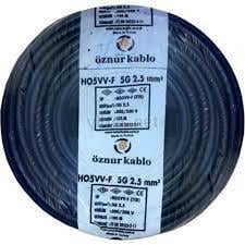 ÖZNUR TTR (H05VV-F) KABLO 5x2,5 MM SİYAH