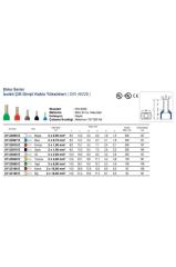 ŞAFAK 2x6MM YEŞİL İZOLELİ ÇİFT GİRİŞ KABLO YÜKSÜĞÜ