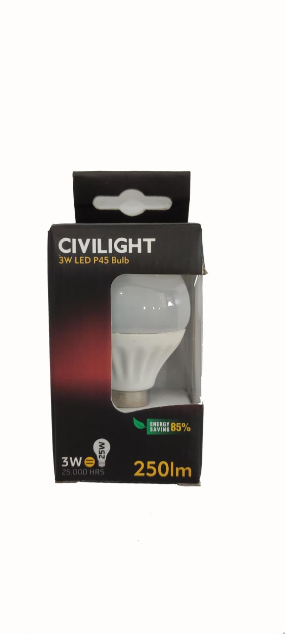 CİVİLİGHT  3W E14 2700K MINI LED AMPUL P45 BULB