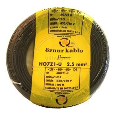 NHXMH YANMAZ KABLO 2.5 LUK SİYAH ÖZNUR-HES
