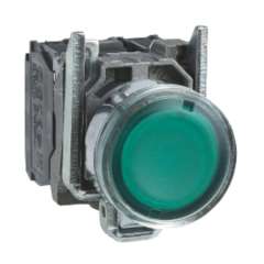 SCHNEİDER XB4BW3365 IŞIKLI YAYLI BUTON YEŞİL