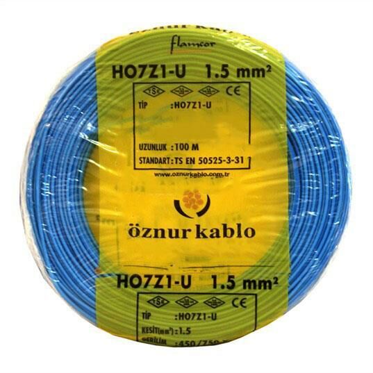 NHXMH YANMAZ KABLO 1,5 LUK MAVİ ÖZNUR-HES