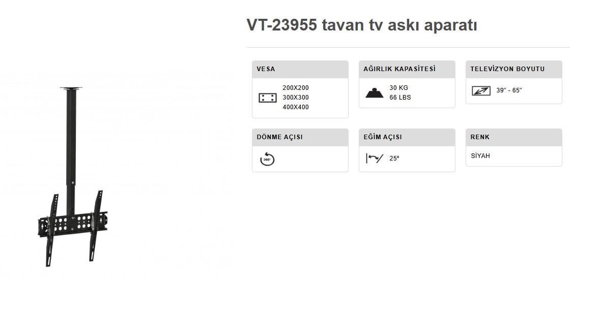 TV ASKI APARATI 39-65 INÇ TAVAN TİPİ VONTECH VT 23955