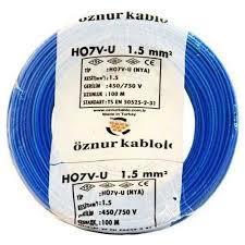 ÖZNUR NYA (H07V-U) 1.5MM KABLO MAVİ