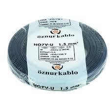 ÖZNUR NYA (H07V-U) 1.5MM KABLO SİYAH