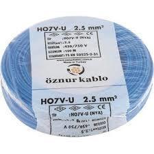ÖZNUR NYA (H07V-U) 2.5MM KABLO MAVİ