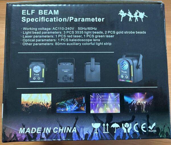 HEPU FB-1100 ELF BEAM KUMANDALI MİNİ DİSKO & PARTİ IŞIĞI