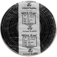 ÖZNUR NYAF (H07V-K) KABLO 10 MM SİYAH