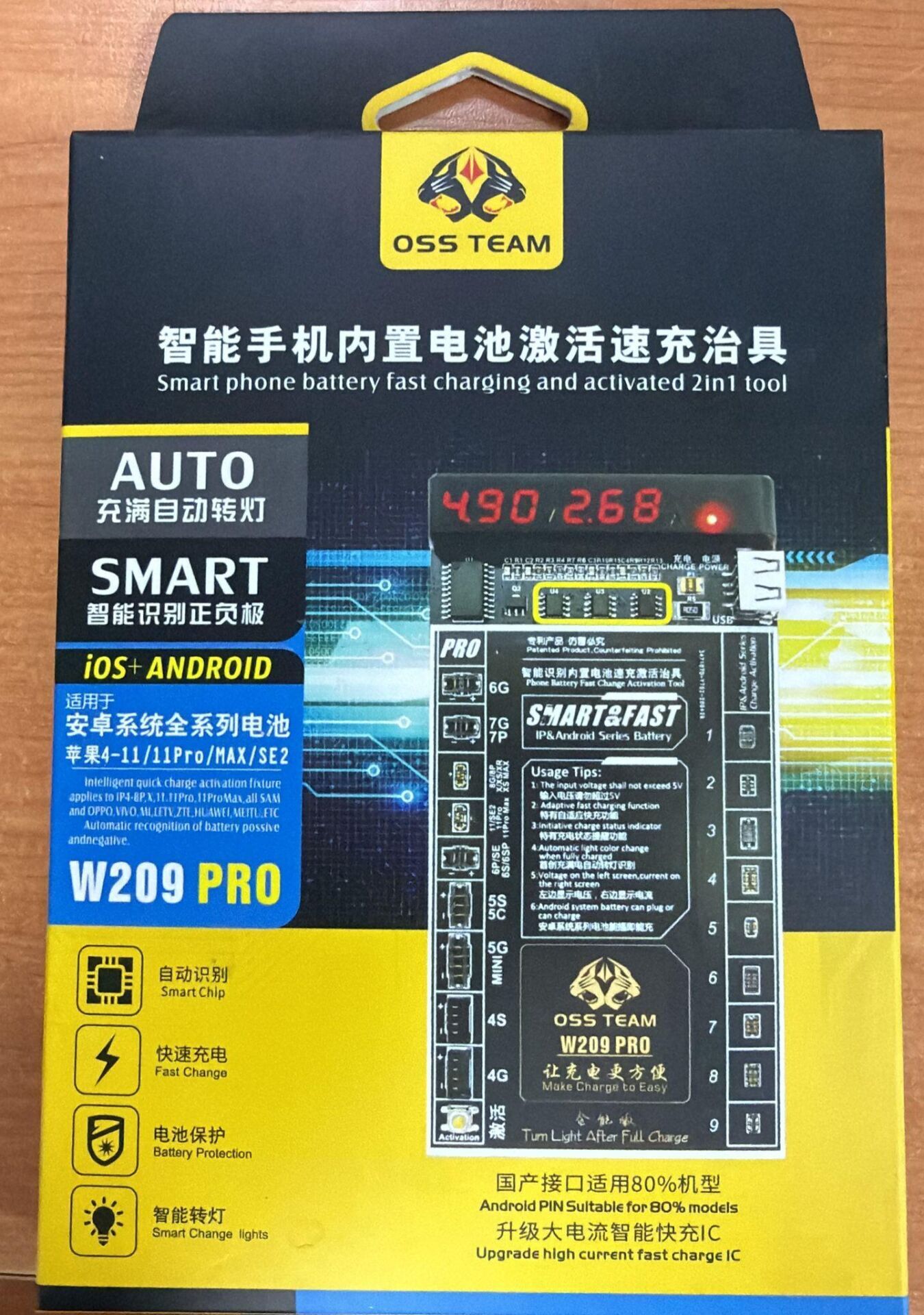 TELEFON & BATARYA TEST KABLOSU İPHONE + ANDROİD W209 PRO