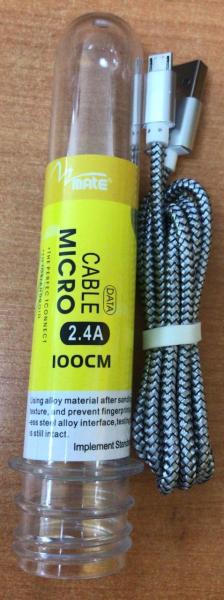 USB MATE TÜP KABLO 1MT HASIR İP ÖRGÜLÜ