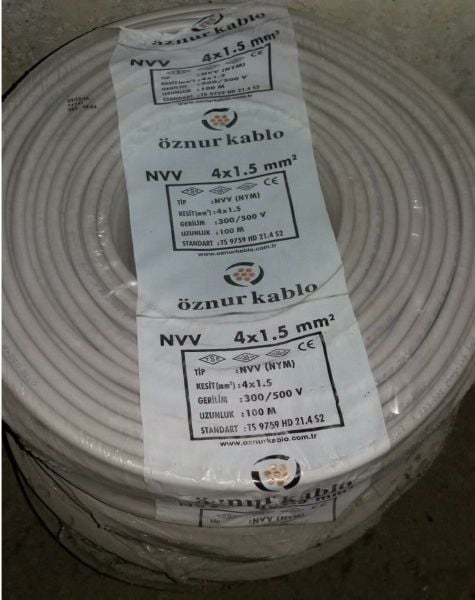 ANTİGRON KABLO NYM 4X1,5 ÖZNUR