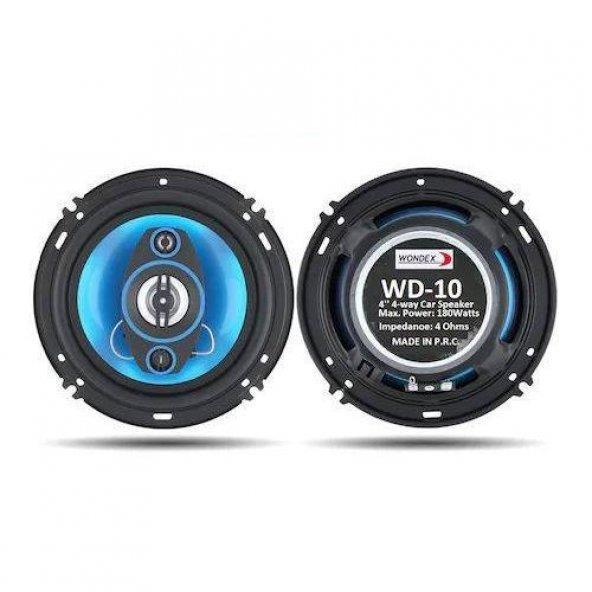 WONDEX WD-10 10CM 180WATT OTO HOPARLÖR