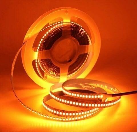 ŞERİT LED 12 V İÇ MEKAN AMBER 240 ÇİPLİ 5MT CATA