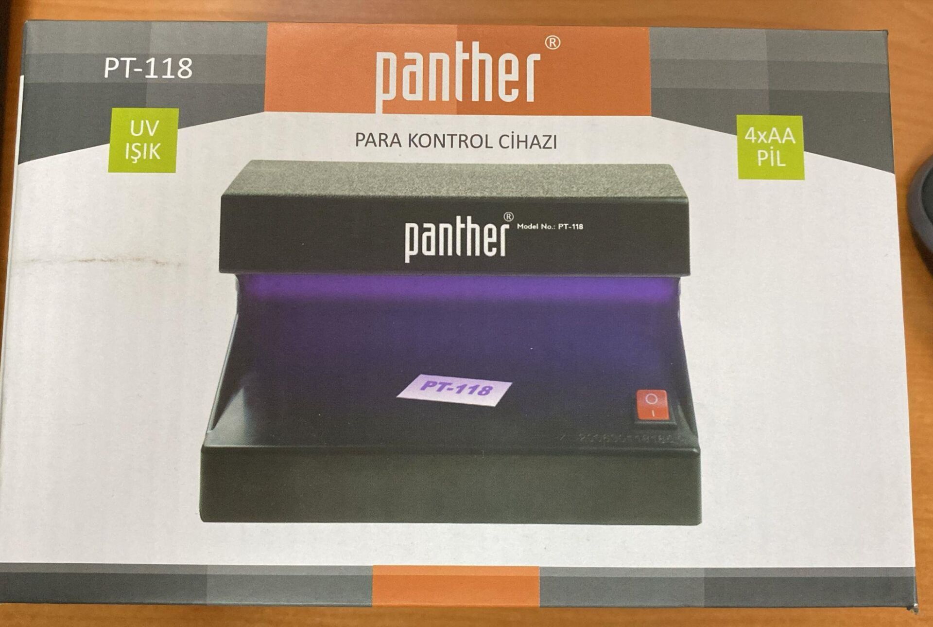 SAHTE PARA KONTROL MAKİNASI PT-118 PANTHER PİLLİ