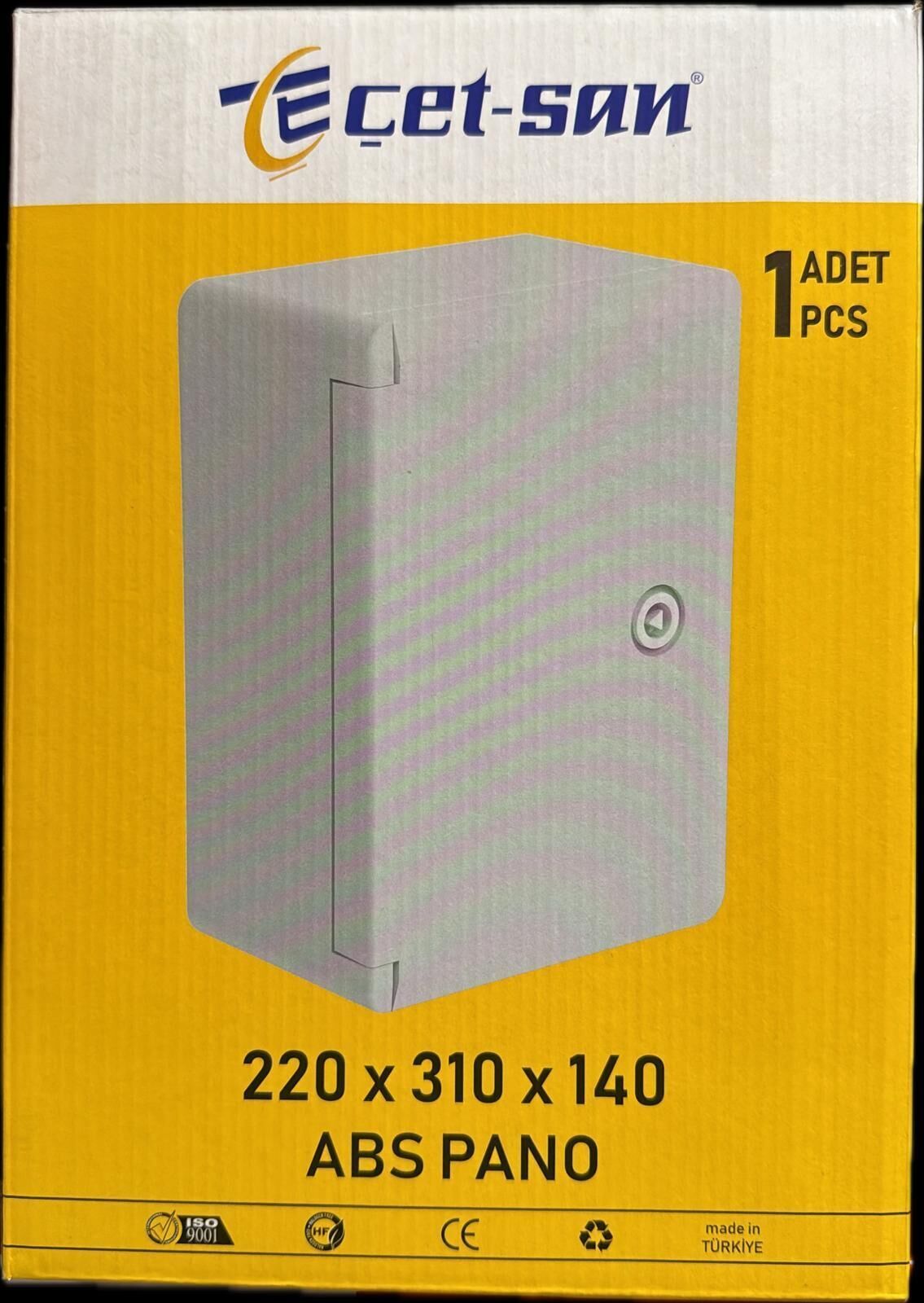 PANO POLYESTER 22X31X14 KİLİTLİ  SAÇ TABANLI ŞEFFAF KAPAKLI ÇETSAN