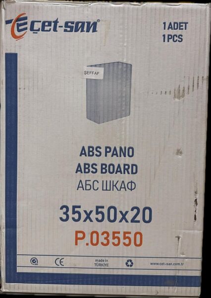 PANO POLYESTER 35X50X20 KİLİTLİ SAÇ TABANLI ŞEFFAF KAPAKLI ÇETSAN