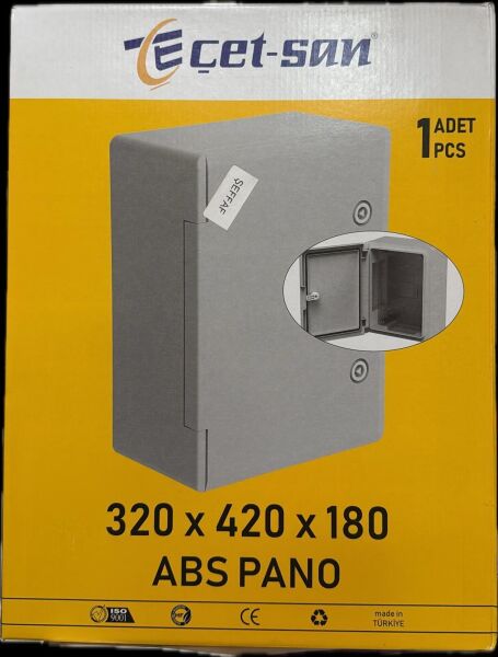 PANO POLYESTER 32X42X18 KİLİTLİ SAÇ TABANLI ŞEFFAF KAPAKLI ÇETSAN