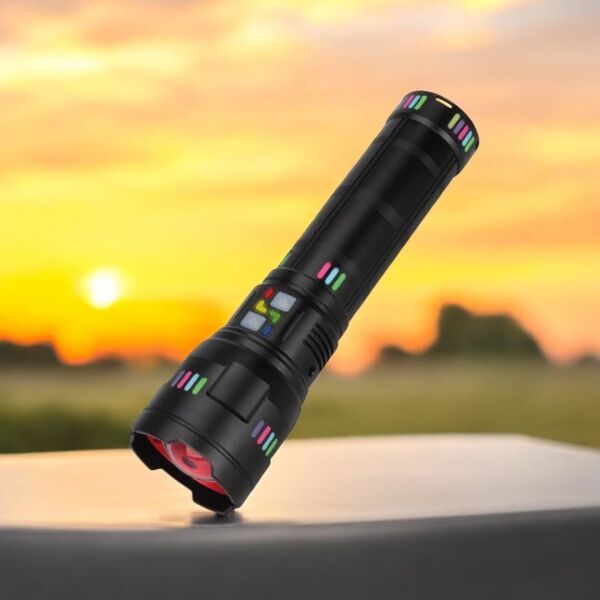 PANTHER PT-4123 USB ŞARJLI 4X181350 PİLLİ ZOOMLU 15.000LUMEN 50WAT EL FENERİ