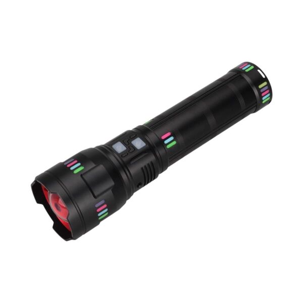 PANTHER PT-4123 USB ŞARJLI 4X181350 PİLLİ ZOOMLU 15.000LUMEN 50WAT EL FENERİ