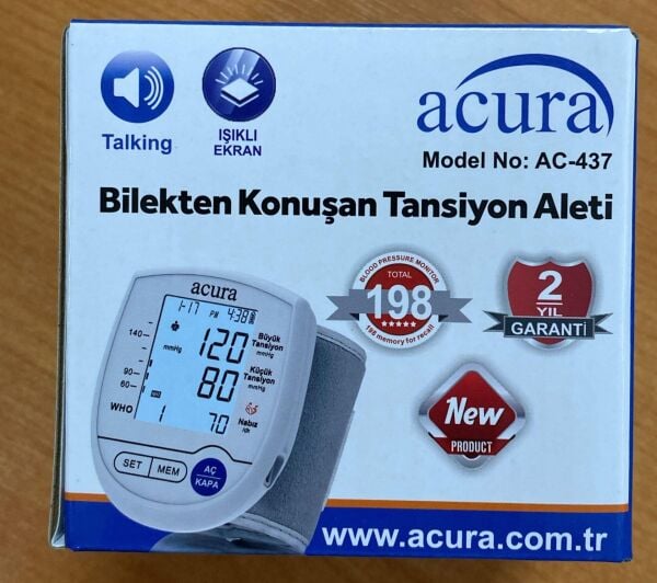 ACURA AC-437 TANSİYON ALETİ BİLEKTEN ÖLÇME