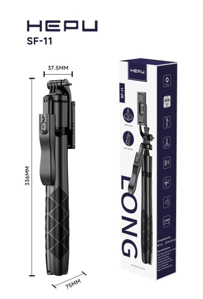 HEPU SF-11 TRIPOD + SELFİE ÇUBUĞU