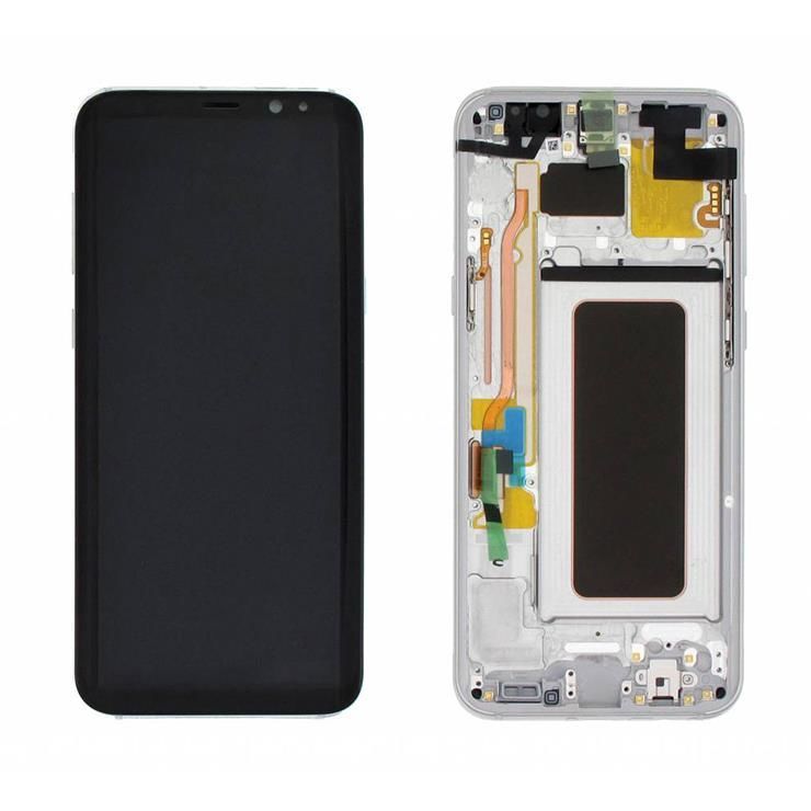 TELEFON EKRANI SAMSUNG S8 SERVİS ORJİNALİ SİLVER