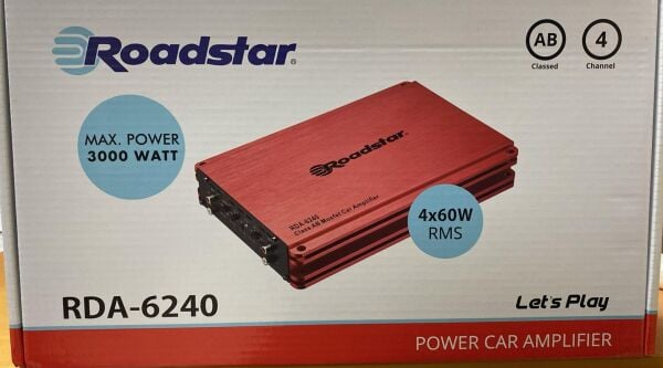ROADSTAR RDA-6240 STEREO 3000 WATT 4 KANALLI OTO ANFİ