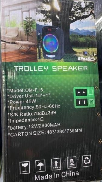 MÜZİK KUTUSU OM-F15 KABLOSUZ Bİ EL MİKROFON DİSKO IŞIKLI