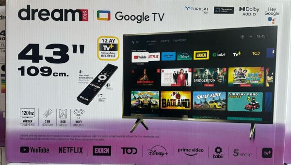 DREAMSTAR 43'' 109CM FULL HD SMART GOOGLE TV UYDULU LED TV