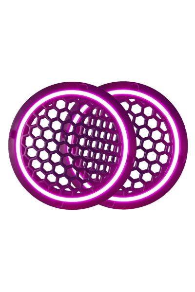 OTO HOPARLÖR MONTAJ KAPAĞI 16CM NEON IŞIKLI 2'Lİ TAKIM