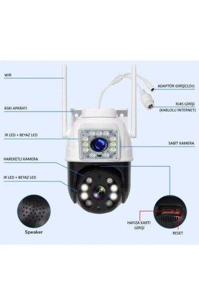 O-KAM-3011 Wifi 2Lens Kamera