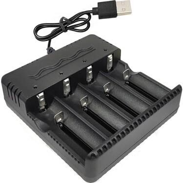 18650 PİL ŞARJ ALETİ 4'LÜ USB GİRİŞ 3000 MAH HD-8992C
