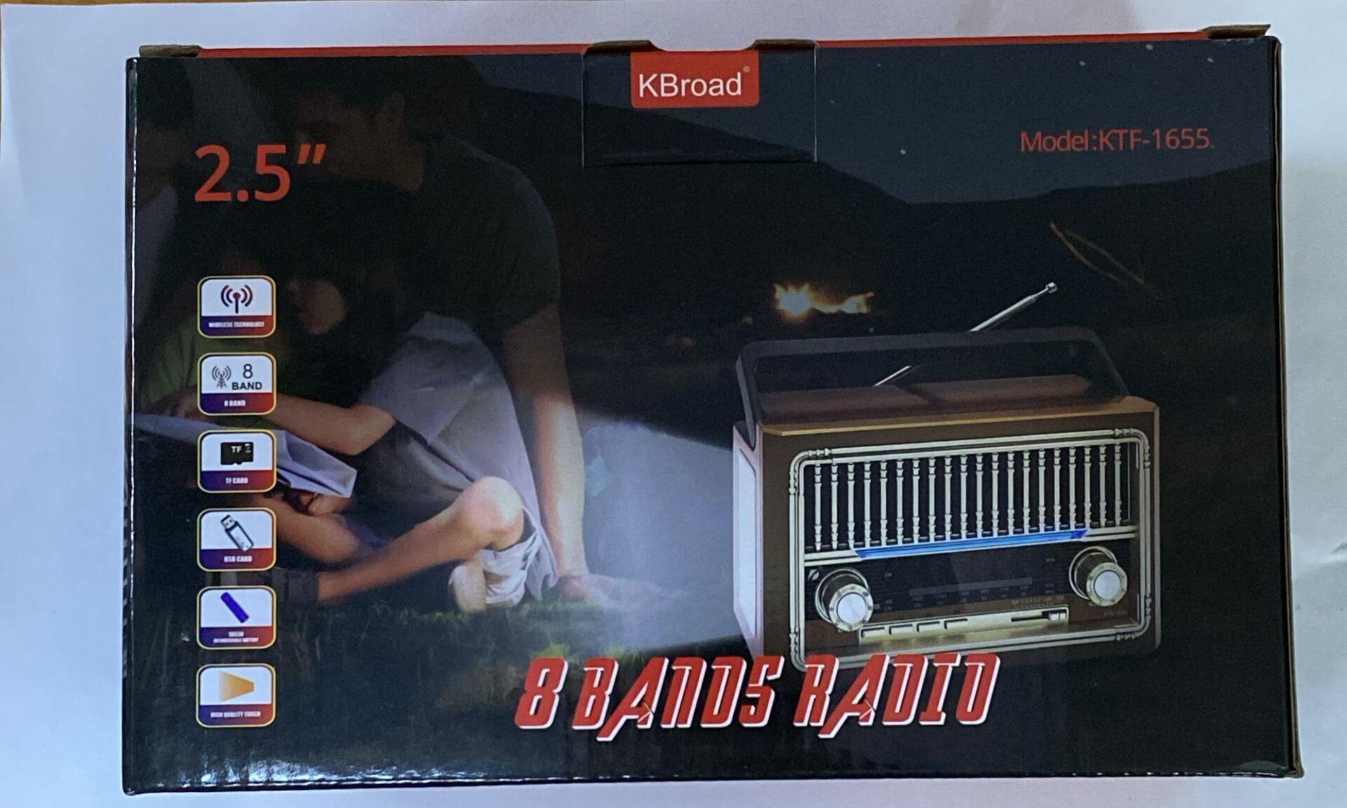 KBROAD KTF-1655 NOSTALJİK RADYO BLUETOOTH USB MİCROSD