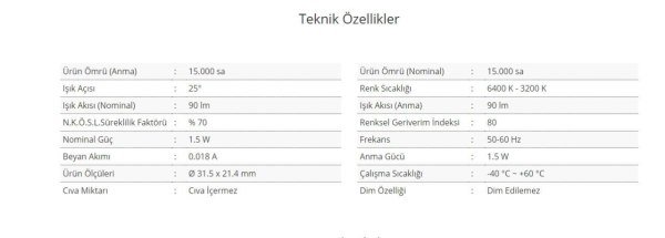 CATA CT-5268 1,5W POWER LED UFO SPOT (HAREKETLİ) (GÜNIŞIĞI)